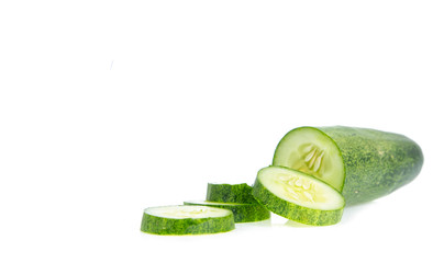 Cucumber isolated on white background