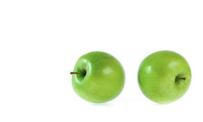 Green apple, isolated on white background