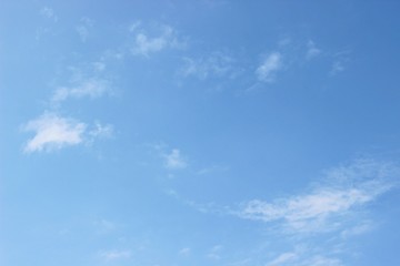 Fototapeta premium Beautiful blue sky sunny day, summer, clouds