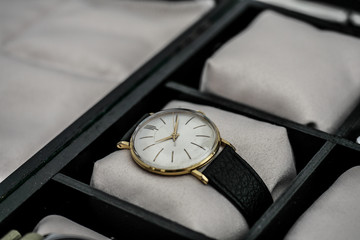 Vintage watche with wrist band