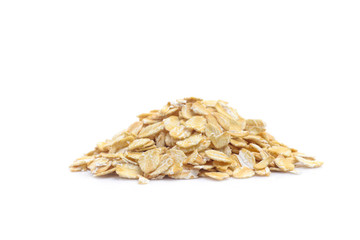 oats, oatmeal isolated on white background