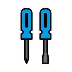 Screwdriver icon vector