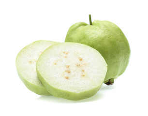 Fresh guava isolated on a white background