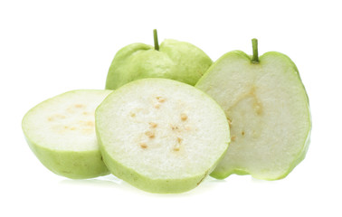 Fresh guava isolated on a white background