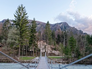 Slowenien - Podkoren - Fluss Save - Abendstimmung