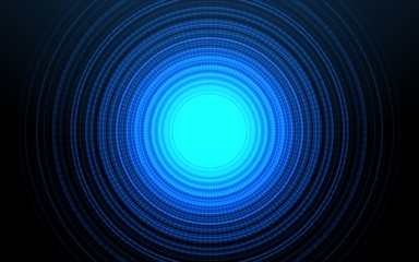 Abstract futuristic circle motion background.Glow circle poer concept