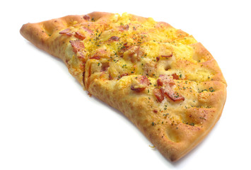 Pizza  puff isolated on a white background