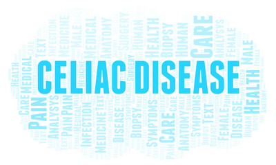 Celiac Disease word cloud.