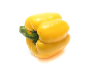 yellow pepper isolated on the white background