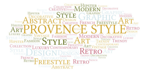 Obraz premium Provence Style word cloud.