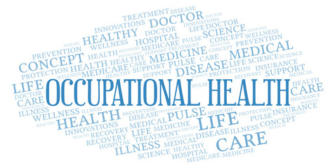 Fototapeta premium Occupational Health word cloud.