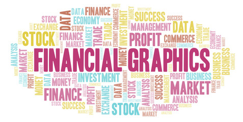 Financial Graphics word cloud.