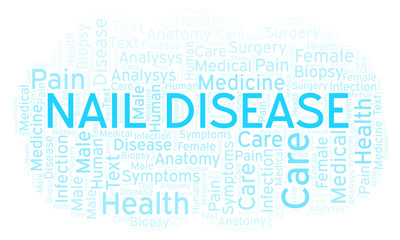 Nail Disease word cloud.