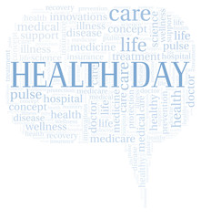 Health Day word cloud.