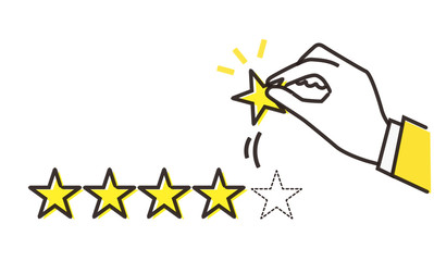 評価を下げるイラストイメージ