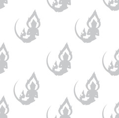 Thailand design vector seamless pattern