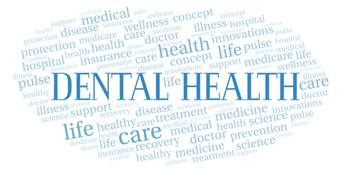 Dental Health word cloud.
