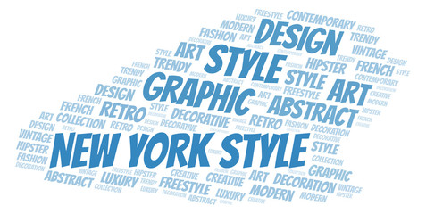 New York Style word cloud.