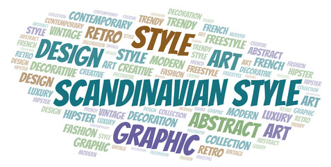 Scandinavian Style word cloud.