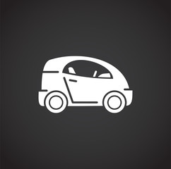 Car related icon on background for graphic and web design. Creative illustration concept symbol for web or mobile app