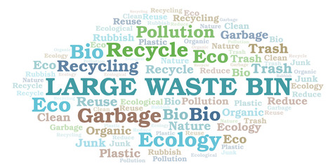 Large Waste Bin word cloud.