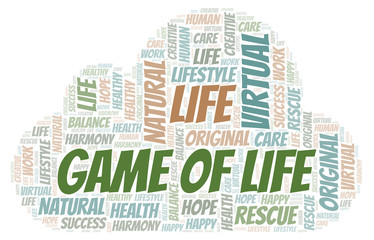 Game Of Life word cloud.