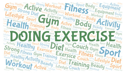 Doing Exercise word cloud.