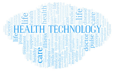 Health Technology word cloud.