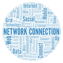 Network Connection word cloud.