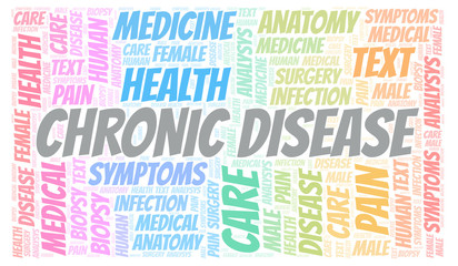 Fototapeta premium Chronic Disease word cloud.
