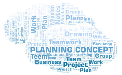 Planning Concept word cloud.