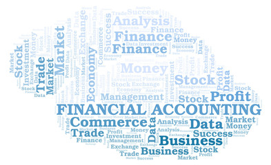 Financial Accounting word cloud.