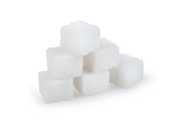 Sugar Cube on white background