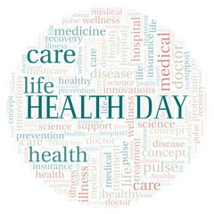 Health Day word cloud.
