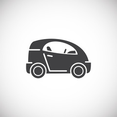 Car related icon on background for graphic and web design. Creative illustration concept symbol for web or mobile app