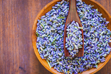 Close-up of dried lavender buds
