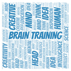 Brain Training word cloud.