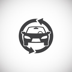 Car tuning related icon on background for graphic and web design. Creative illustration concept symbol for web or mobile app.