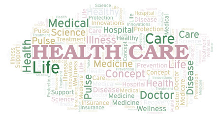 Health Care word cloud.