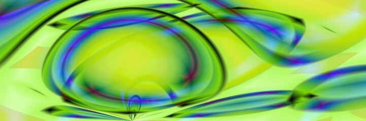 Digital art, high resolution panoramic abstract 3D objects, Germany