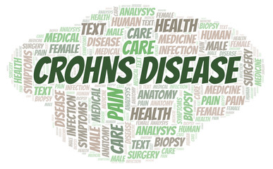 Fototapeta premium Crohns Disease word cloud.