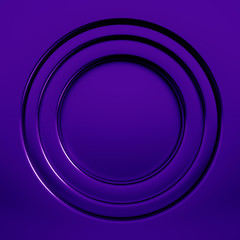 Elegant metal background with pedestal, podium and studio. 3d illustration, 3d rendering.