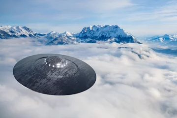 Fototapeten Ein UFO im Anflug © Val Thoermer