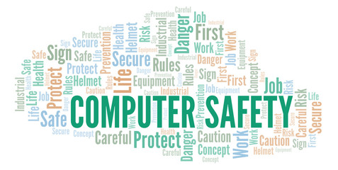 Computer Safety word cloud.