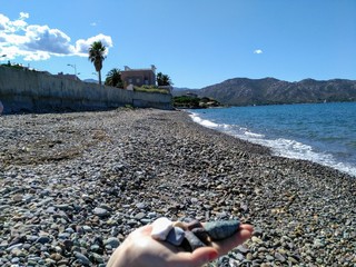 Steinstrand Korsika Saint-Florent