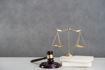 Law and Justice, grey background