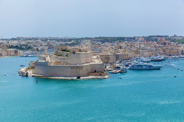 Obraz premium View of Vittoriosa harbo