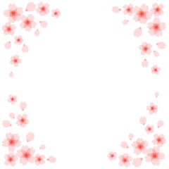 Obraz na płótnie Canvas Frame of Cherry Blossoms