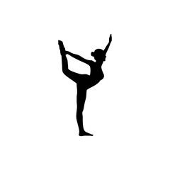 Fototapeta na wymiar yoga or pilates logo vector design illustration