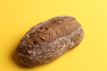 artisanal brown bread with nut pieces